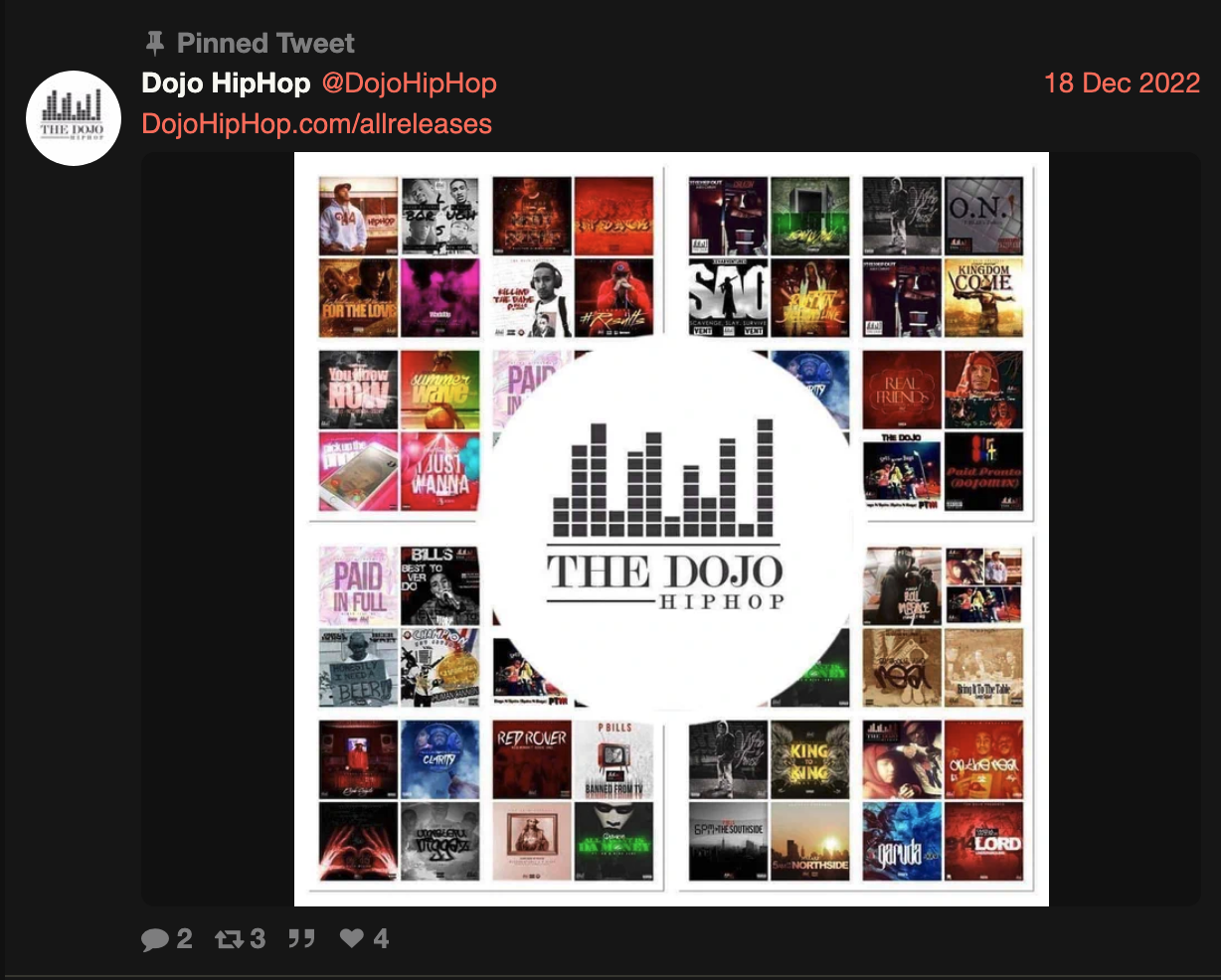 Tweet from @DojoHipHop